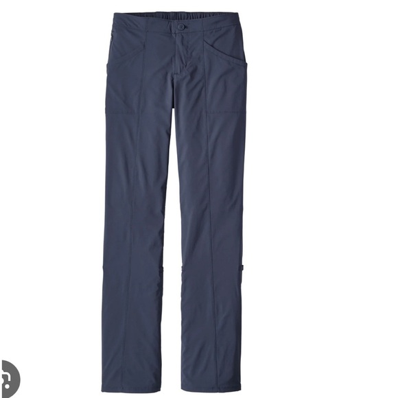 Patagonia Stone Navy Blue High Spy Lightweight Casual Active Pants Sz Women's 4 - Picture 13 of 13